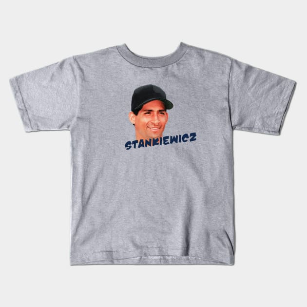 Andy Stankiewicz Tribute Kids T-Shirt by Bleeding Yankee Blue